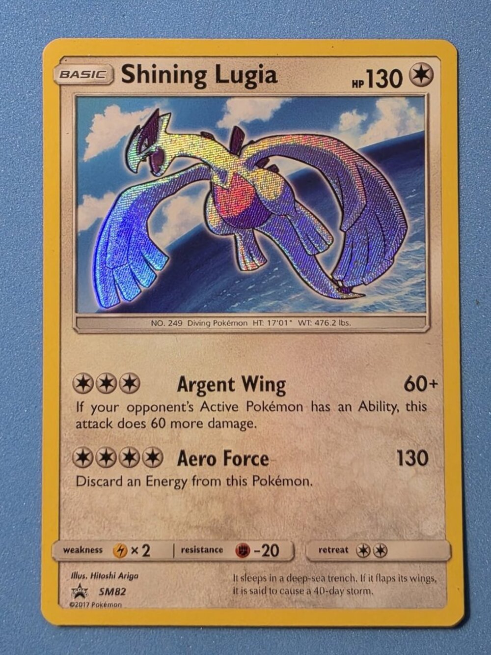Pokémon Shining Lugia SM82 Promo Holo Card English 2017 LP